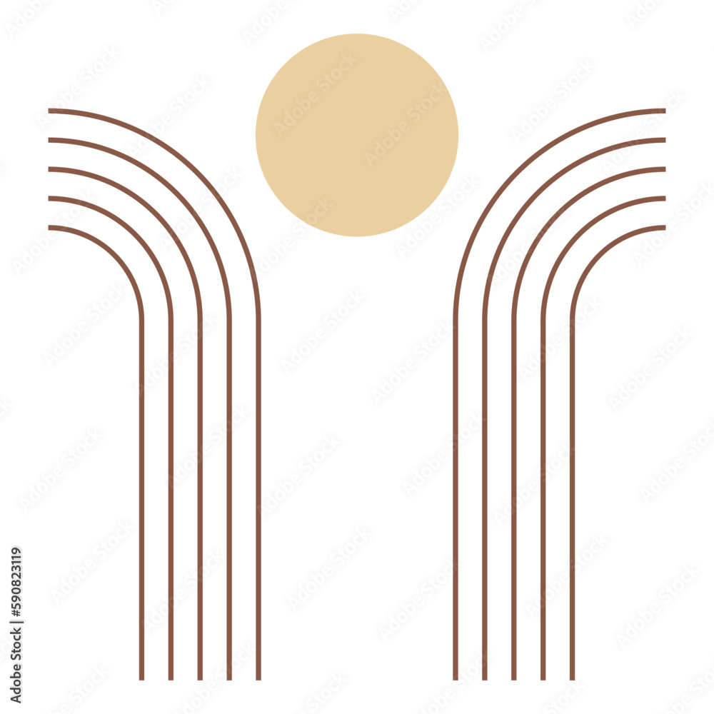 Obraz premium Boho Geometric Line