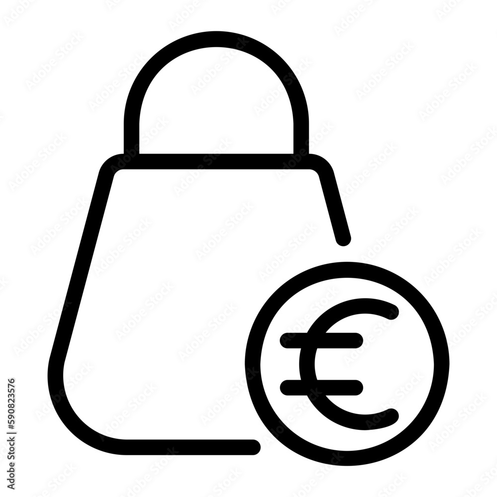 shopping bag line icon shopping bag line icon