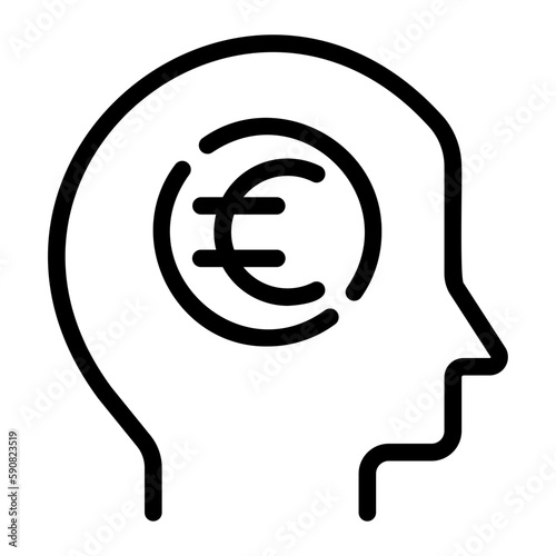 mindset line icon