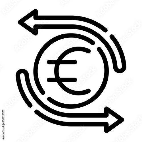 money flow line icon