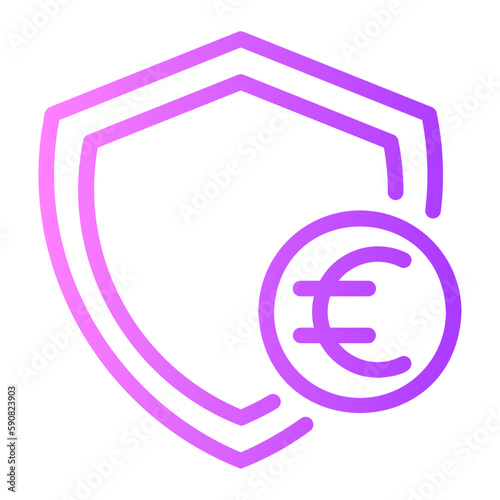 euro gradient icon