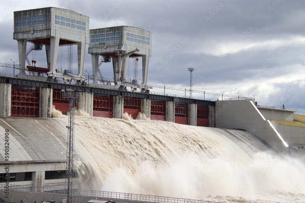 Obraz premium dam on the river
