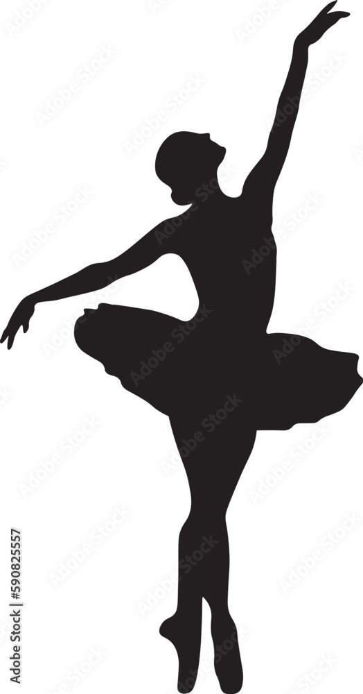 Fototapeta premium silhouette of a ballerina
