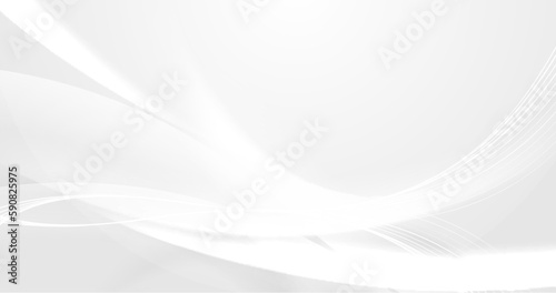Abstract white digital dynamic wave background. Futuristic hi-technology concept. Business banners, flyers, and presentations. Vector illustration