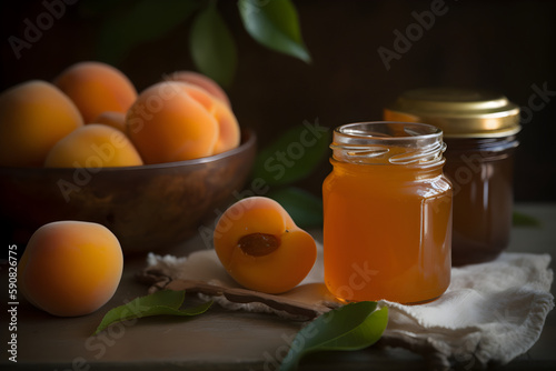 gourmet apricot jam. generative ai