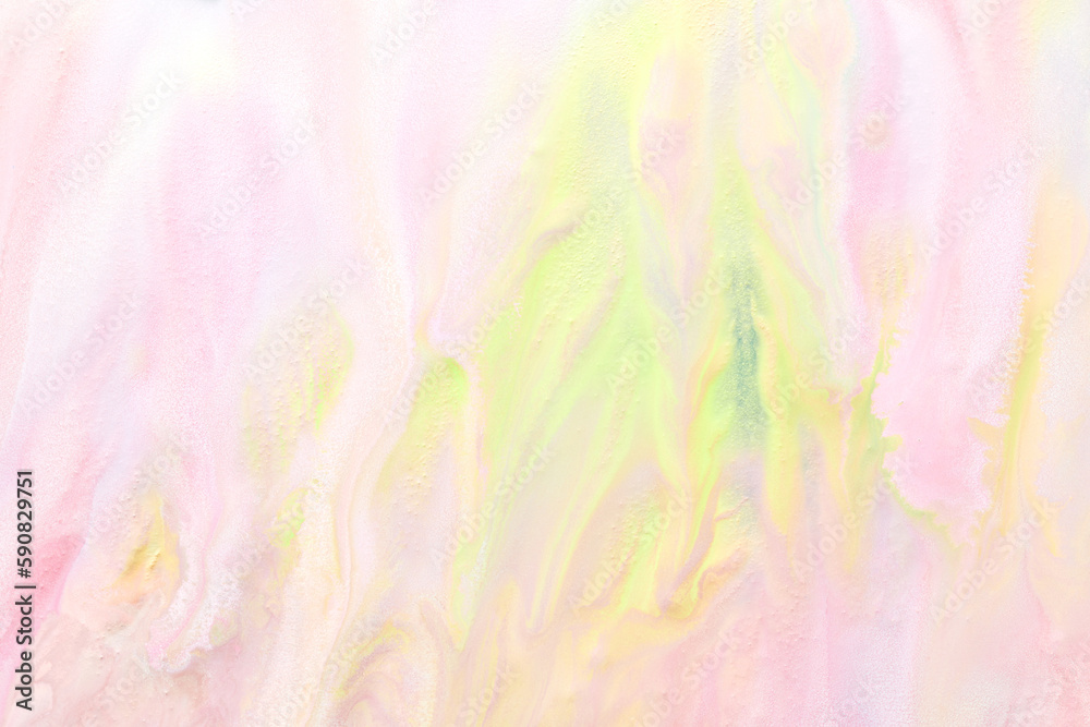 Light mix of colors background. Abstract print, watercolor stains, flows of alcohol ink