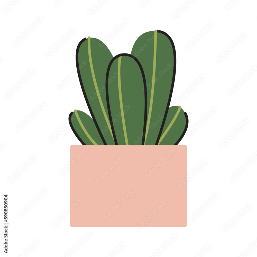 Potted plants. Interior houseplants in planters, baskets, flowerpots. Home indoor green decor. Different succulents, foliage. Flat graphic vector illustrations isolated on white background Potted plants. Interior houseplants in planters, baskets, flowerpots. Home indoor green decor. Different succulents, foliage. Flat graphic vector illustrations isolated on white background