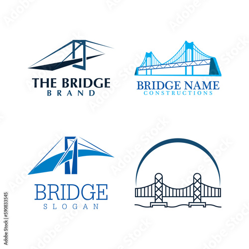 Bridge logo template vector icon