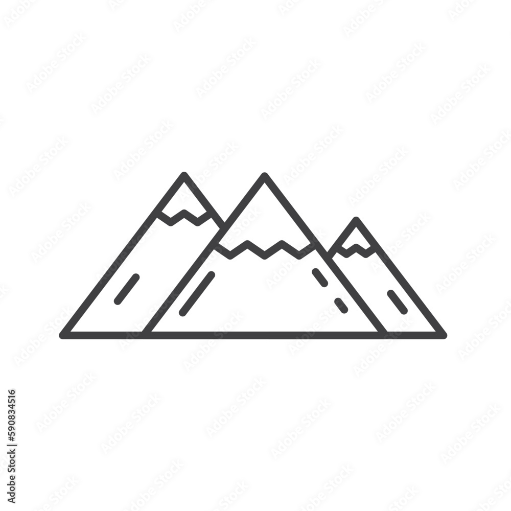 Mountain vector icon. Mountain sign design. Mountain flat pictogram symbol. UX UI icon Mountain vector icon. Mountain sign design. Mountain flat pictogram symbol. UX UI icon