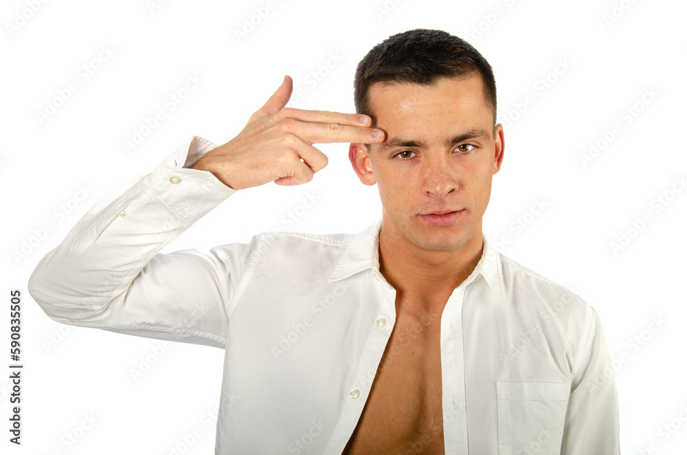 Young attractive guy with a nice body. Young attractive guy with a nice body.