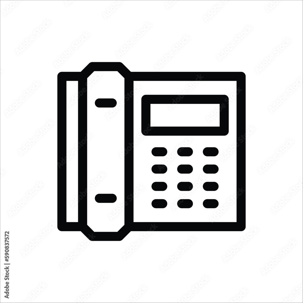 Office phone icon, Office phone vector flat sign design. Phone symbol pictogram. UX UI icon Office phone icon, Office phone vector flat sign design. Phone symbol pictogram. UX UI icon