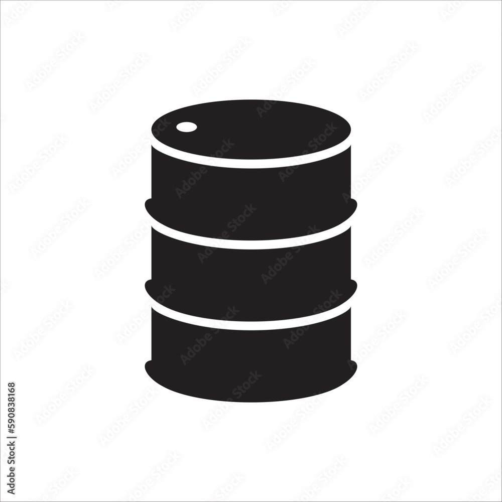 Oil barrel vector icon. Crude oil flat sign design. Oil can symbol pictogram. UX UI icon Oil barrel vector icon. Crude oil flat sign design. Oil can symbol pictogram. UX UI icon