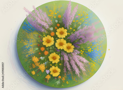 Wildflowers. Created by a stable diffusion neural network.