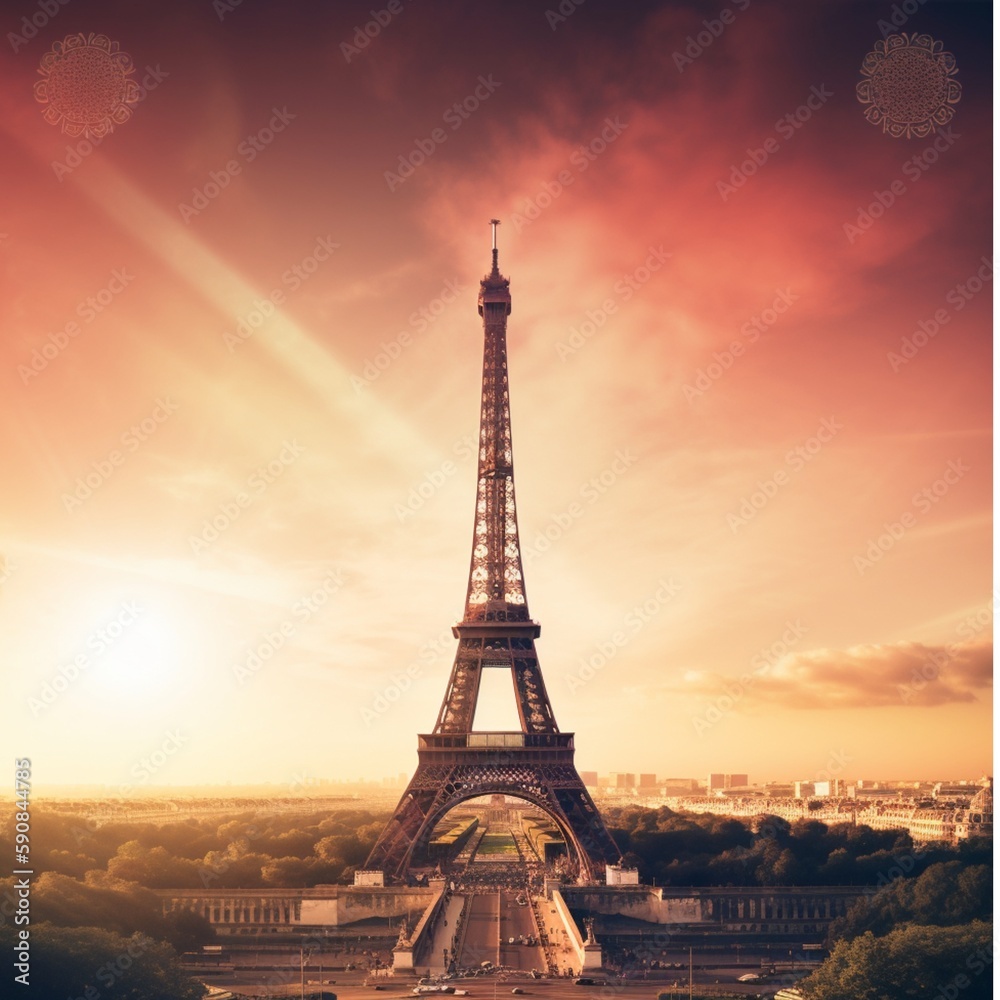 Take a trip without leaving home with a travel-themed Eiffel Tower wallpaper