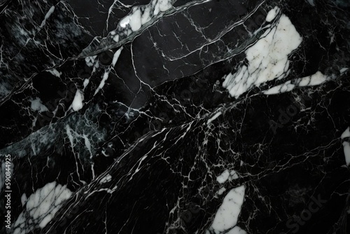 Wallpaper Mural black and white marble wallpaper with a geometric pattern. Generative AI Torontodigital.ca