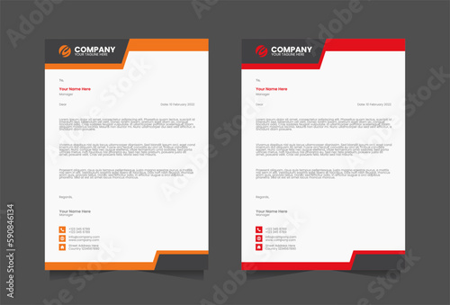 Modern Letterhead vector template