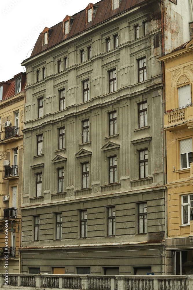 facade of a building in Belgrade 