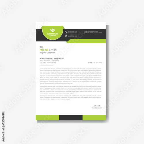 Geometric Letterhead Design Modern Business Letterhead Design Template