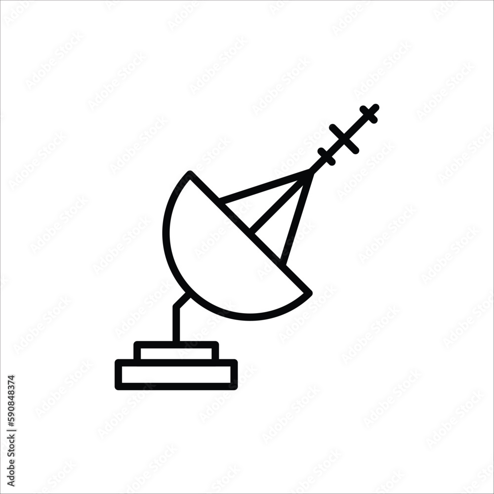 Radar vector icon. Antenna flat sign design. Radar symbol pictogram. Antenna icon. UX UI icon Radar vector icon. Antenna flat sign design. Radar symbol pictogram. Antenna icon. UX UI icon