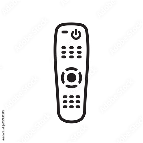 Remote controller vector icon. Remote control flat sign design. TV Television remote controller symbol pictogram. UX UI icon