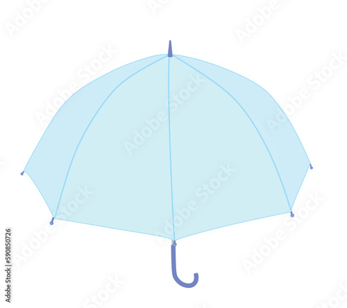 Kids blue umbrella. vector illustration