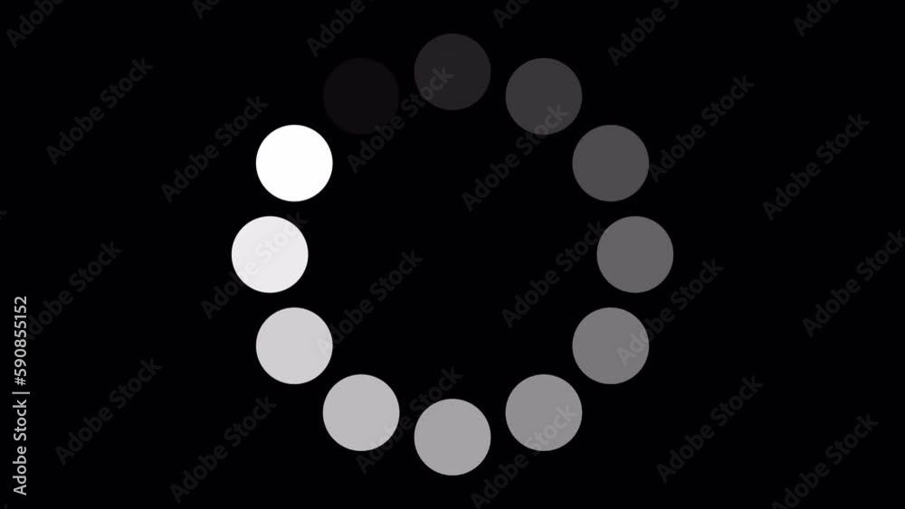 Loading Circle, Video. Loading Animation Icon on Transparent Background ...