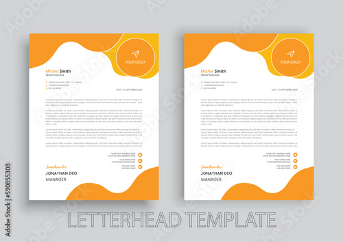 Modern Creative & Clean business style letterhead design of your corporate project for print with vector & illustration. 