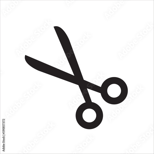 Scissors vector icon. Haircutter flat sign design. Scissors symbol pictogram. UX UI icon