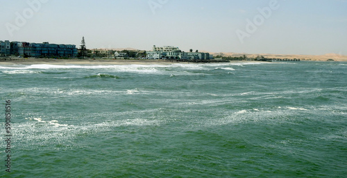 View of Swakopmund beach, Namibia