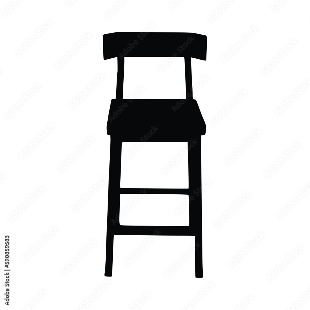 Nice Wooden Chairs Silhouette vector, Chair silhouette vector. Nice Wooden Chairs Silhouette vector, Chair silhouette vector.