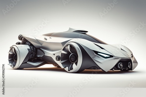 Concepto de coche de lujo para videojuego, coche del protagonista, juego de carreras, creado con IA generativa