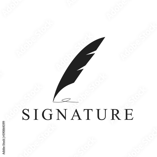 Creative logo signature writing pen