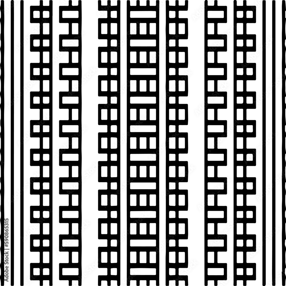
Black and white abstract patterns.Seamless monochrome repeating pattern for web page, textures, card, poster, fabric, textile.