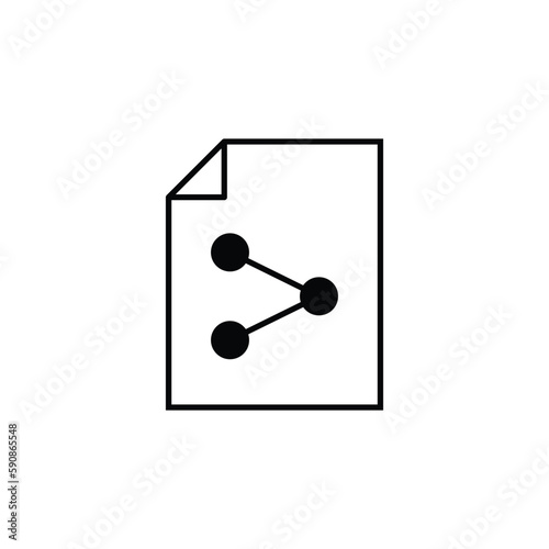Share vector icon. Share flat sign design. Share symbol pictogram. UX UI icon