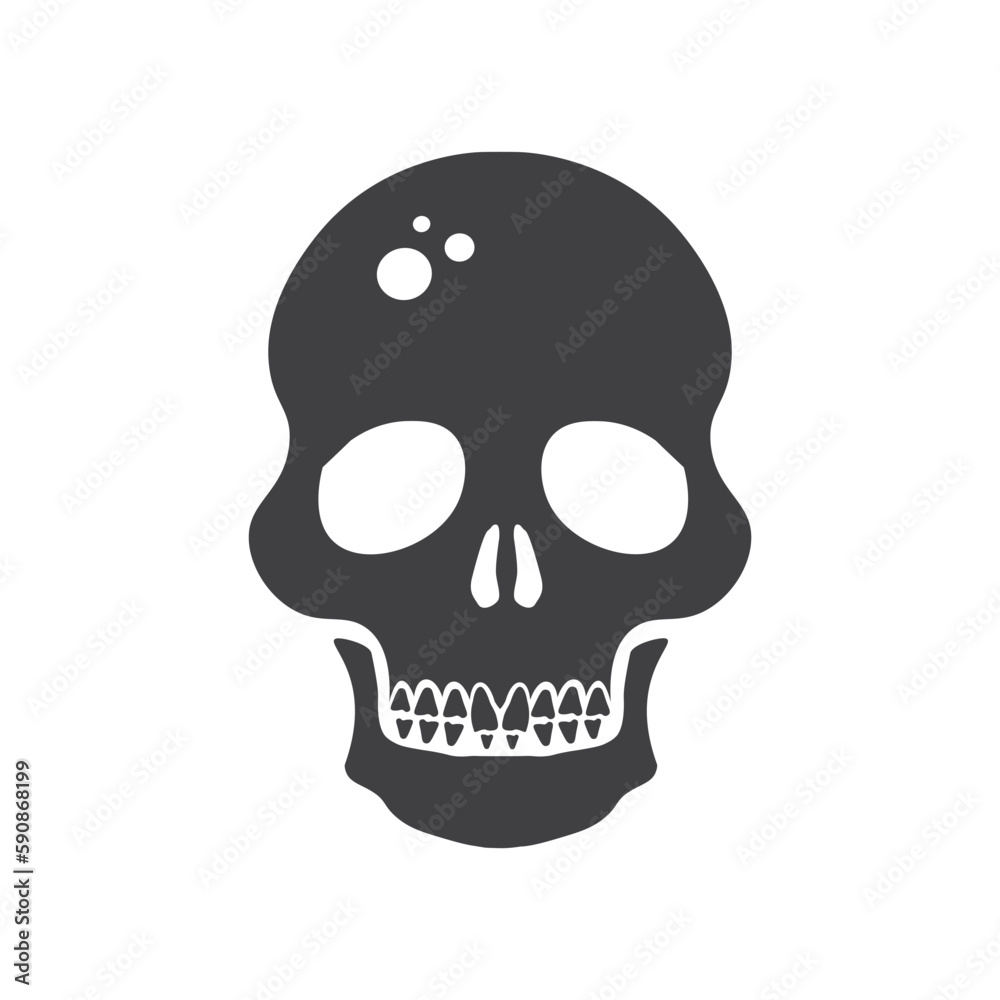 Skull icon. Skeleton symbol pictogram. Skull flat sign design. Skull vector icon. UX UI icon Skull icon. Skeleton symbol pictogram. Skull flat sign design. Skull vector icon. UX UI icon