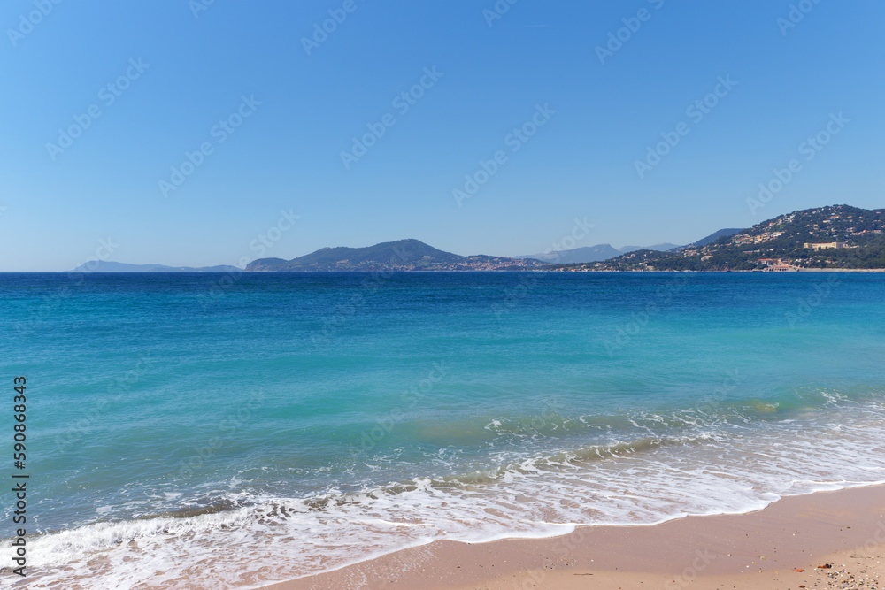 Almanarre beach in the French Riviera