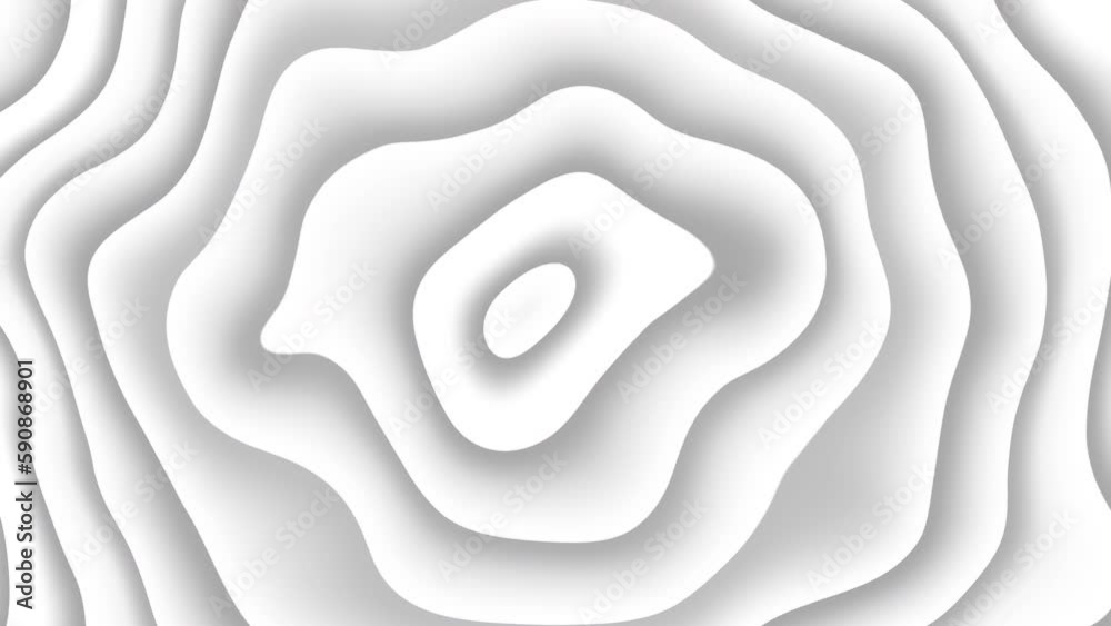 4k Seamless abstract wavy background for loop playback. Concentric wavy circles. 4k Seamless abstract wavy background for loop playback. Concentric wavy circles.