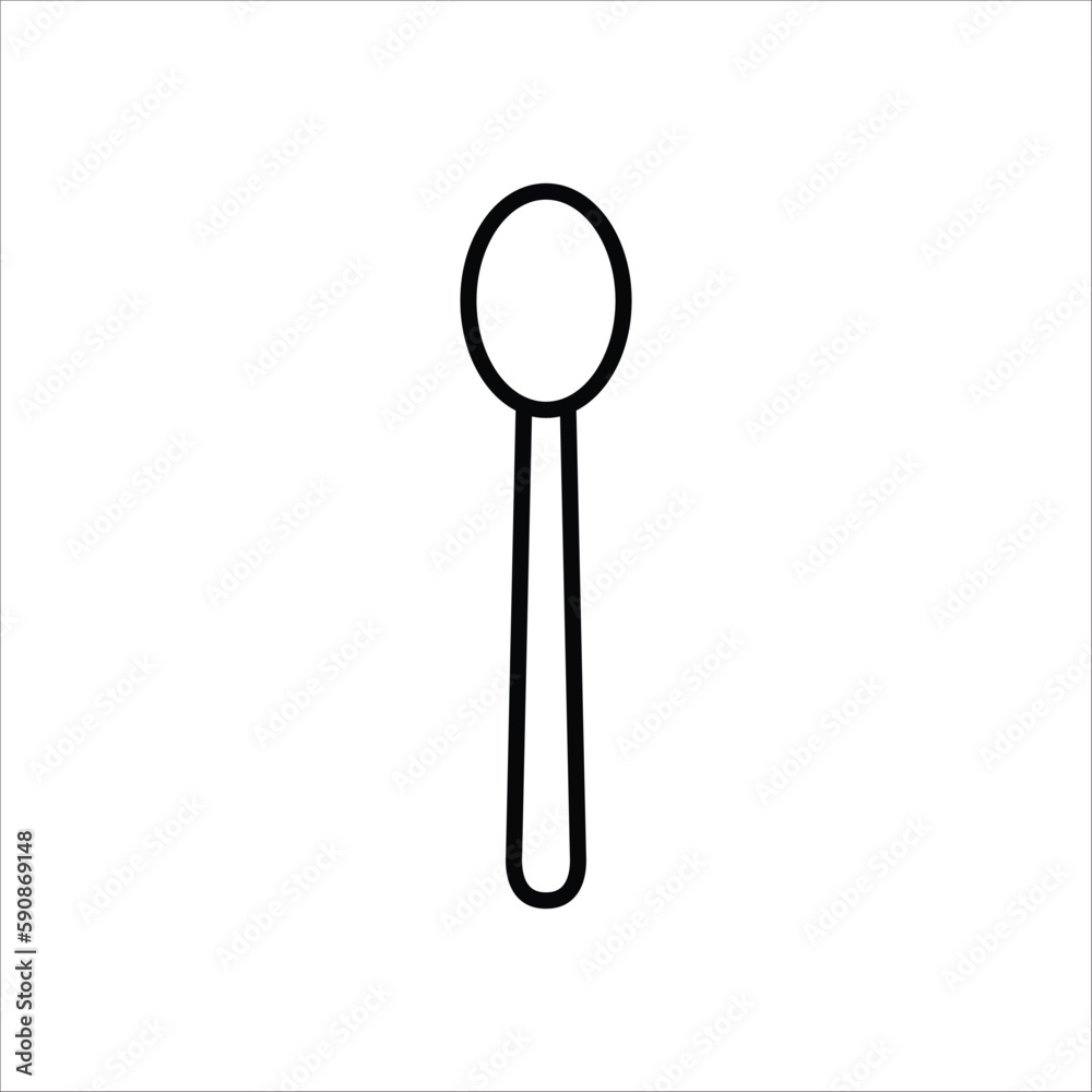 Spoon vector icon. Spoon flat sign design. Spoon symbol pictogram. UX UI icon Spoon vector icon. Spoon flat sign design. Spoon symbol pictogram. UX UI icon