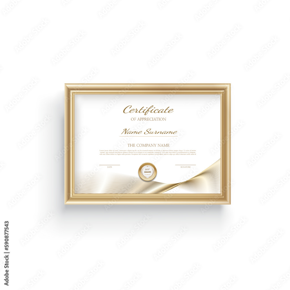 © eun kim - Certificate of completion design. Certificate of achievement, education, award, scholarship, bachelor degree, diploma