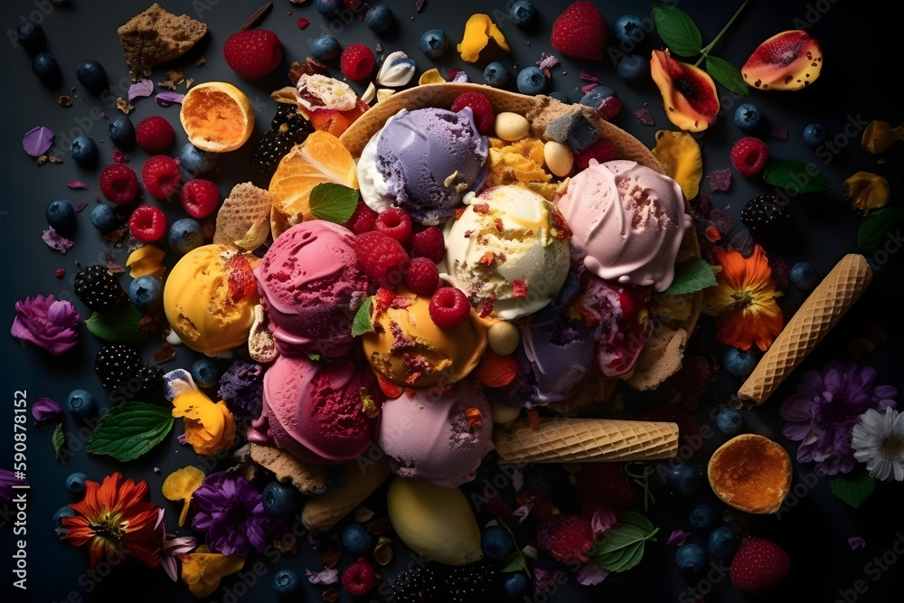 Most Flavorful Ice Cream. Generative AI