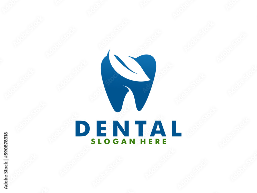 Creative dental care logo vector. dental clinic logo, Abstract dental logo design inspiration