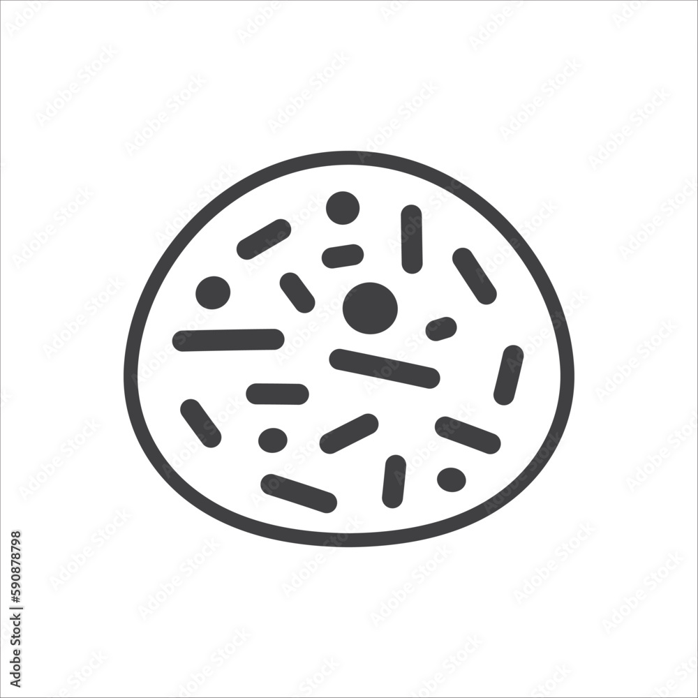 Illustration of virus vector icon. Corona virus icon flat sign design. Microbe symbol pictogram. Bactery icon. Coronavirus bacteria symbol. UX UI icon Illustration of virus vector icon. Corona virus icon flat sign design. Microbe symbol pictogram. Bactery icon. Coronavirus bacteria symbol. UX UI icon
