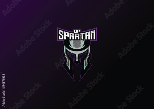 spartan logo esport team design mascot