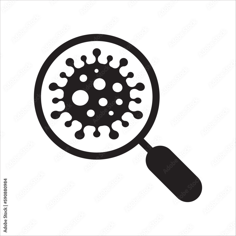 Illustration of virus vector icon. Corona virus icon flat sign design. Microbe symbol pictogram. Bactery icon. Coronavirus bacteria symbol. UX UI icon Illustration of virus vector icon. Corona virus icon flat sign design. Microbe symbol pictogram. Bactery icon. Coronavirus bacteria symbol. UX UI icon