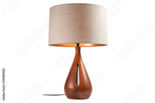 lamp isolated on a transparent background, generative ai photo
