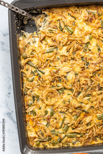 Green Bean Casserole Close Up 