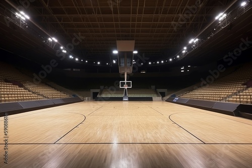 Basketball sport arena. Generate Ai © nsit0108