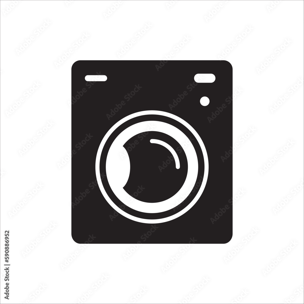 Washer vector icon. Washer flat sign design. Wash machine symbol pictogram. UX UI icon Washer vector icon. Washer flat sign design. Wash machine symbol pictogram. UX UI icon
