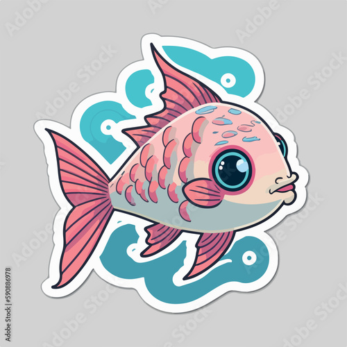 Image of a fish with a gradient of colors