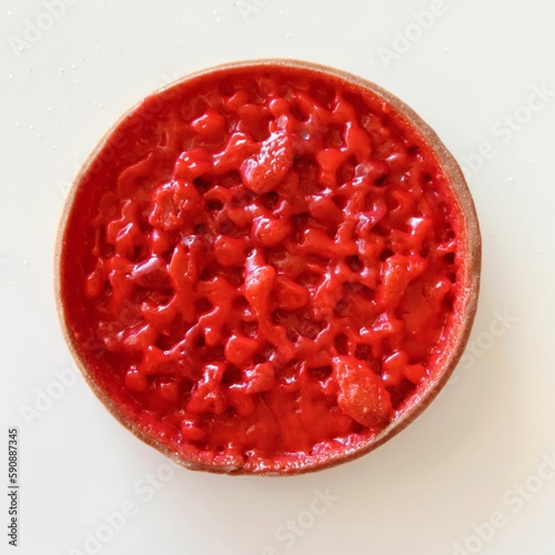 Tarte aux pralines roses